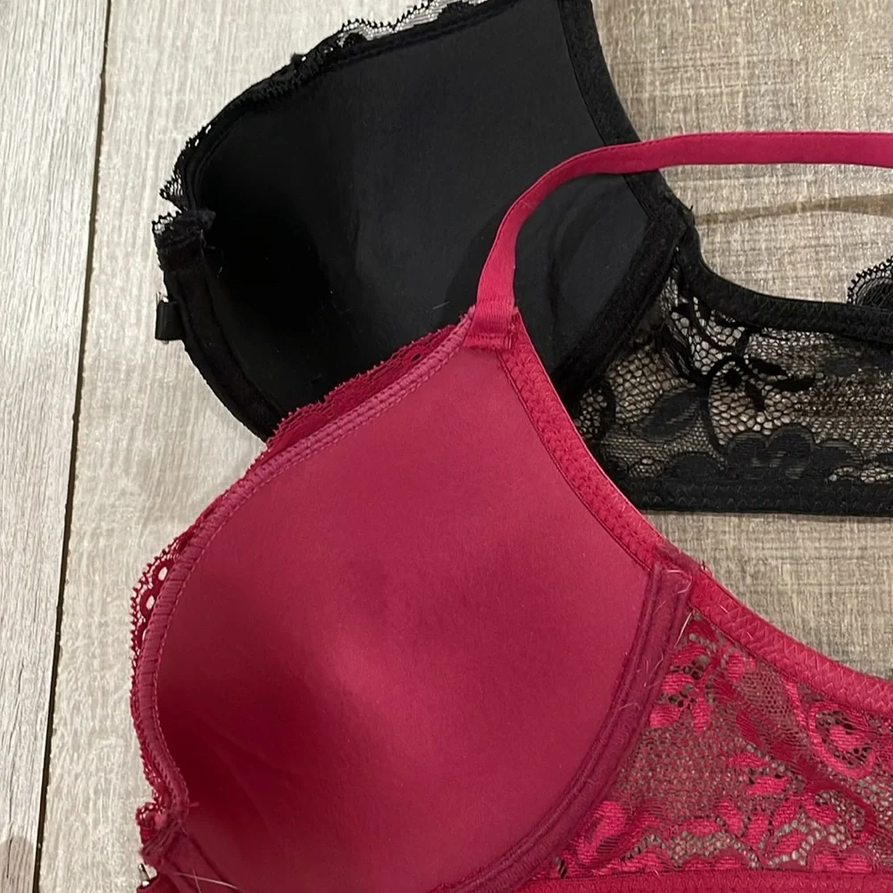 Bundle (No Brand) Padded Underwire Halter Bras Sz 34C - Picture 8 of 10